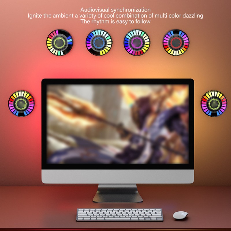 2pcs RGB Pickup Ambient Lamp 32 Bits Color Changing App