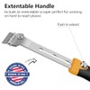 MulWark Razor Blade Scraper, 4 Handles Razor Scraper Set With