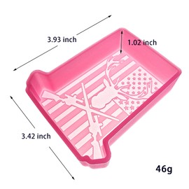 (300 Design Optional) MUBYOK M460 Deer in American Flag Silicone Freshie Mold for Baking Aroma Beads Car Freshie Supplies