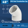 Pearwow PVC Vent Termination Cap, 1 Pcs Roof Vent Cap