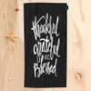 Beabes Thankful Grateful and Blessed Hand Towel Romantic Quote On
