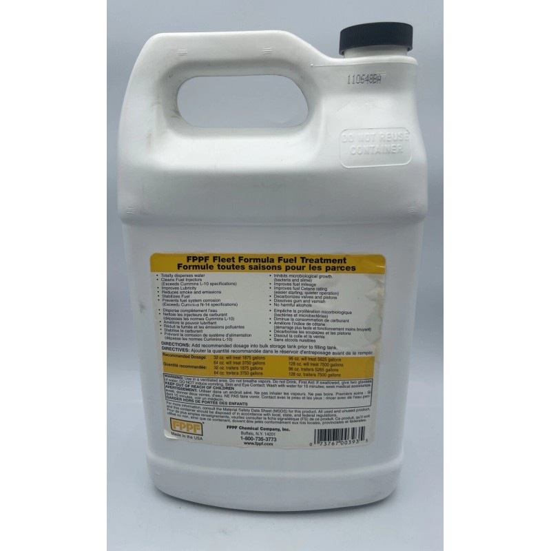 FPPF 1 Gallon FPPF Fleet Formula Diesel Fuel Treatment #00393