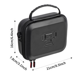 Osmo Pocket 3 Case with Shoulder Straps, Portable PU Storage Protective Bag for DJI Osmo Pocket 3 Creator Combo Accessories