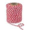 PRÄSENT Cotton Cord Red/White, 50 m Cord Made of Natural