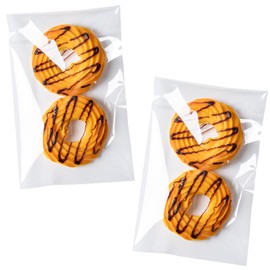 Aegero Clear Self Sealing Cellophane Bags, 200 Pcs 4x6 Inches Cookie Bags Resealable Cellophane Bag for Gift Wrapping,Packaging Cookies,Candies,Dessert,Bakery,Party Favors