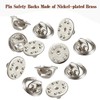 Lapel Pin Backs, 50PCS Pin Backs for Brooch Tie Hat