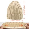 Rosoz Winter Hats for Women Warm Thick Soft Stretch Cable