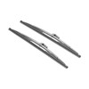 12in/30.48cm Front Windshield Wiper Blades Stainless Steel Polished Silver Universal