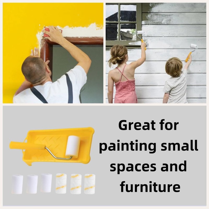 Paint Roller Set Mini Foam Paint Roller Set Small Foam