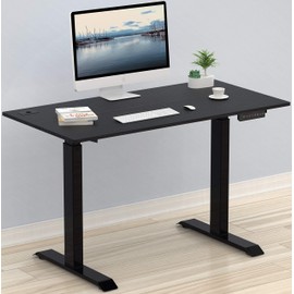 SHW Electric Memory Preset Height Adjustable Computer Desk, 48 x 24 Inches, Black