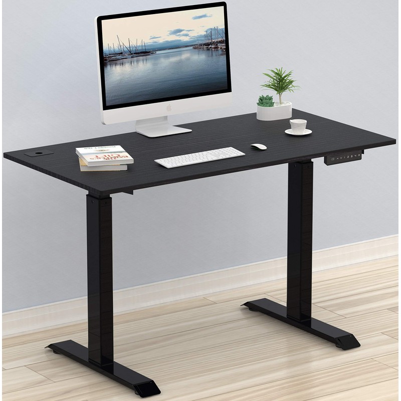 SHW Electric Memory Preset Height Adjustable Computer Desk, 48 x