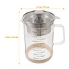 Kichvoe Glass Pitcher: Food Strainer Soy Milk Filter Teapot With