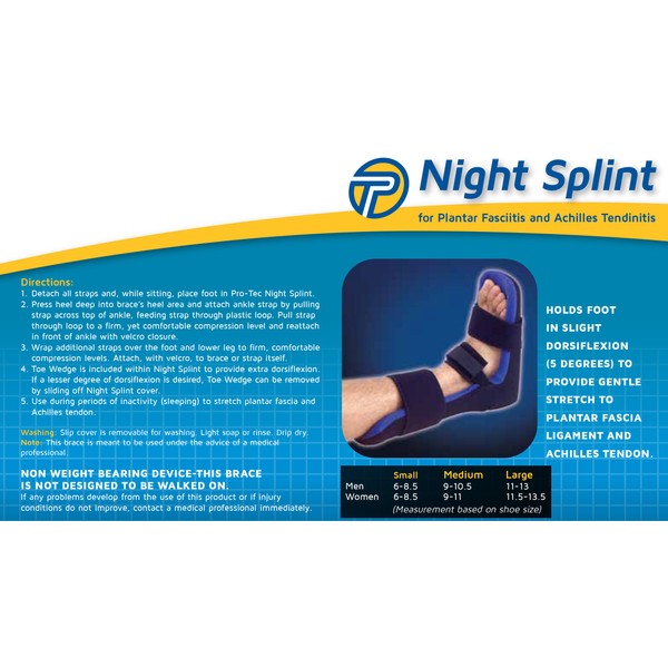 Pro-Tec Athletics Night Splint (Large)