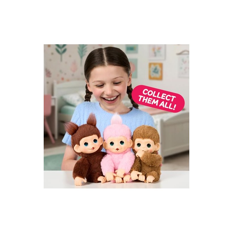 Little Live Pets Baby Monkey Minis – Chikki Cherry. Interactive