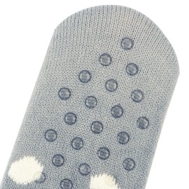 Jeasona House Socks Women's Winter Non-Slip Hut Socks Women's Warm Thick Fluffy Socks Gifts for Women Christmas, Multicolor Hedgehog