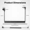 Alvin's Cables D-Tap to Right Angle Locking DC Coiled Power