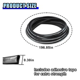 16FT/5M Car Door Edge Guards - U Shape Electroplated Glossy Rubber Door Edge Trim Seal Protector - Self-Adhesion Car Scratch Protection Guards for Sharp Edge, Doors, Sheet Metal (Silver)