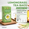 LeafLea Lemongrass Tea Bags, 40 Count, 100% Natural Lemongrass Leaves,