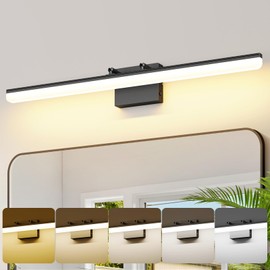 KELIDEN Black Vanity Light 31.5" Long 24W LED Bathroom Light Bar with 5CCT Adjustable Modern Bathroom Vanity Light Fixture for Mirror, Powder Room, Bedroom, Apartment, Hotel