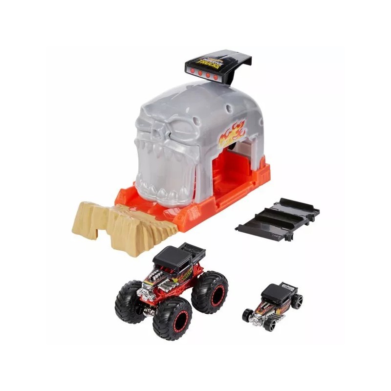 Hot Wheels Monster Truck Pit & Launch Play Sets Team