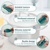 2Pcs Silicone Pot Handle Covers with Buttons, Heat Resistant Cast