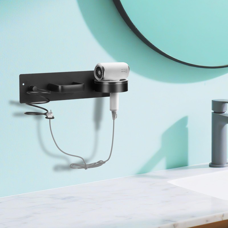 Bensbl Hair Tool Organizer Wall Mount – Aluminum Hair Dryer