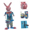 Hohopeti Retro Toy Rabbit Drummer Robot Iron Crafted Music Toy