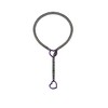 Black Heart Ring, Cuban Long Necklace Jewelry, Lariat Y-Necklace purple