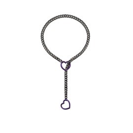Black Heart Ring, Cuban Long Necklace Jewelry, Lariat Y-Necklace purple