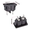 uxcell Uxcell C8 Panel Mount Plug Adapter 250V AC 2.5A