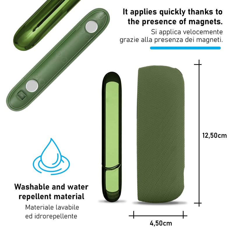 Case Compatible with IQOS ILUMA, Cover + Magnetic Faceplate, Magnetic