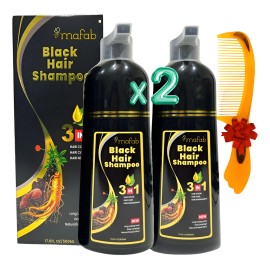 2 Pzas Shampoo Tinte Cubre Canas Natural Jengibre 500ml F