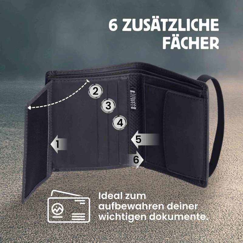 Route 66 - Men's leather wallet (RFID-protected) - men's wallet