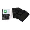 100x Premium Glossy Black Mylar Foil Open Top Pouch +