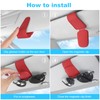 Sunglasses Holders for Car Visor,Car Magnetic Glasses Holder Leather Sunglasses