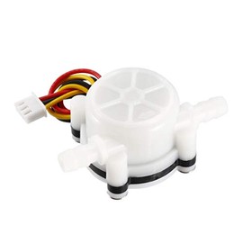 uxcell 1/4in Hall Effect Liquid Water Flow Sensor Switch Flowmeter Counter Meter DC5V 0.3-6L/min White YF-S401