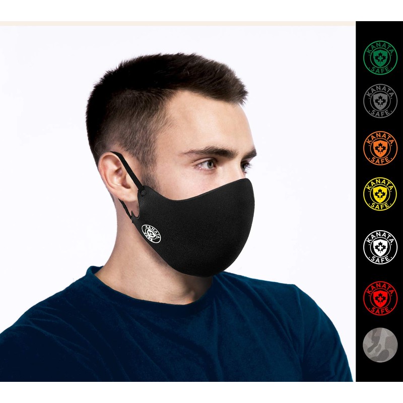 KanataSafe Washable 3-Layer Face Mask Reusable Face Mask with Adjustable