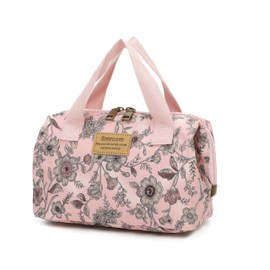 Smrcom Makeup Bag Cosmetic Bag For Women Girl Travel Makeup Bag Toilet Bag Zipper Organizer Bag Waterproof (Pink 3)