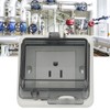 Outdoor Electrical Outlet,IP66 Waterproof Power Socket,127V 15A Outdoor Plug Socket,Universal