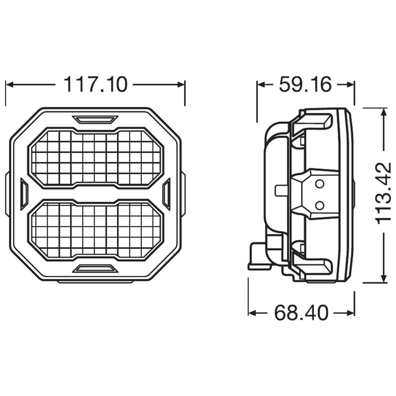 Osram LEDriving Cube PX2500 Wide, LEDPWL104-WD, Off Road, LED Work