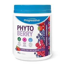 Progressive Health Progressive Phytoberry Supplement Powder - 900 g | Antioxidant source, made with 40 fruit concentrates, phytonutrients, and plant oils
