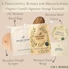 Organic Crumb Reusable Bread Bags for Homemade Bread (5 in