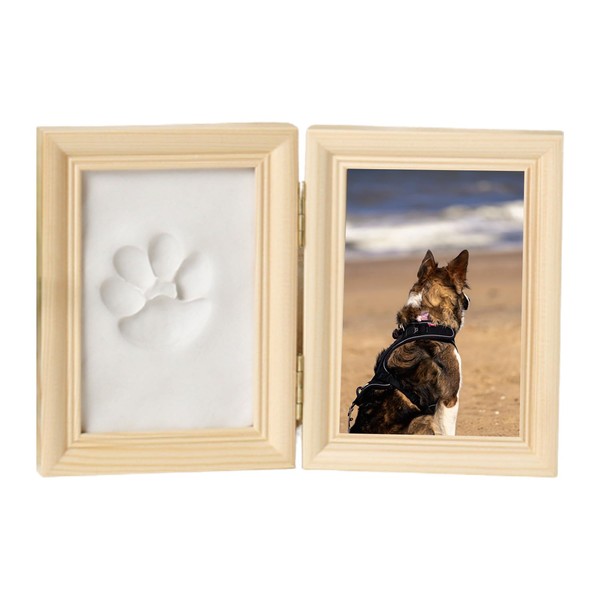 YANJIY Paw Print Set Dog 3D Picture Frame Keepsake Cat