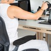 Bojueshaw 2pcs Office Chair Arm Cover,Stretchable Polyester Office Chair Protector