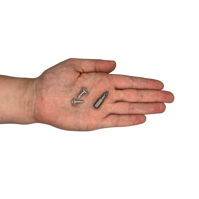 (Pack of 50) Zinc Plated Steel 4.2 x 13mm Screws,