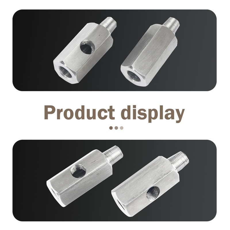MLY 1 PC 1/8 NPT Tee Oil Pressure Sensor Adapter,