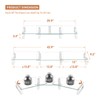Hemudu Dual Monitor Stand, Computer Monitor Stand, Desktop Organizer, Monitor