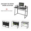 EUREKA ERGONOMIC Modern Folding Computer Desk Teen Student Dorm Study
