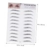 Ipetboom Artificial Eyebrow 2pcs 3d Eyebrow Stickers Template Make up