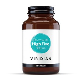 Viridian - High Five Multivitamin Formula - 60 Veg Caps | Support Energy & Vitality with 23 Essential Nutrients & Including Vitamin B5 | Formulated By Nutritionists | No Artificial Additives | Vegan